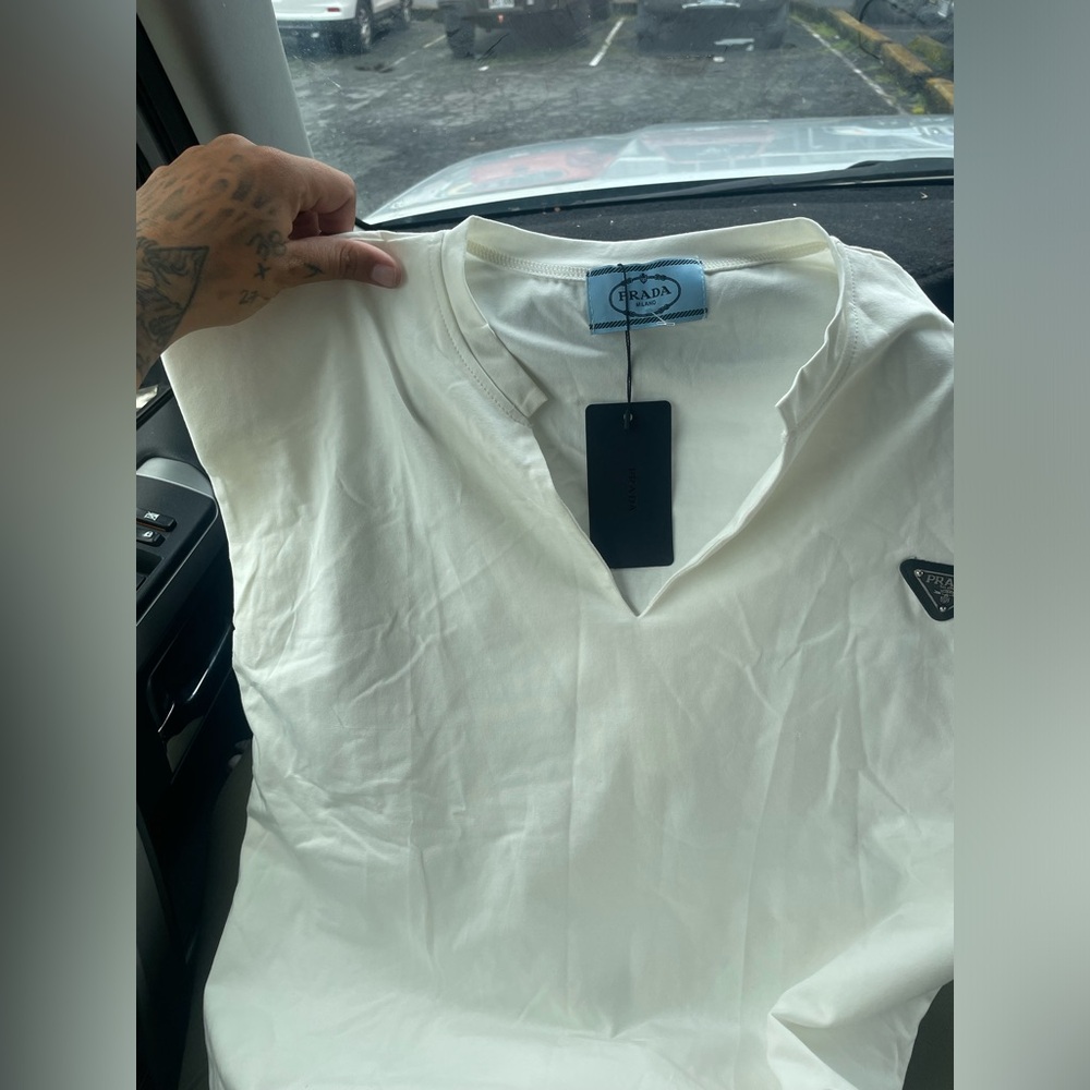 White Prada blouse